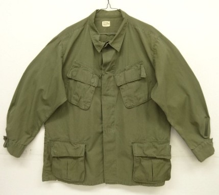 画像: 60'S アメリカ軍 US ARMY "JUNGLE FATIGUE" リップストップ ファティーグジャケット L-R (VINTAGE) 「Jacket」入荷しました。