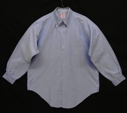 画像: 70'S BROOKS BROTHERS "MAKERS" 6ボタン オックスフォード BDシャツ ブルー USA製 (VINTAGE) 「L/S Shirt」入荷しました。