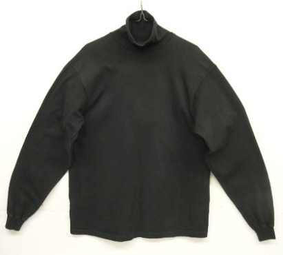 画像: 90'S FRUIT OF THE LOOM シングルステッチ タートルネック ロングスリーブ Tシャツ ブラック USA製 (VINTAGE) 「T-Shirt」入荷しました。