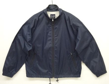 画像: 90'S GAP 旧タグ 裏地メッシュ フルジップ ナイロンジャケット ネイビー (VINTAGE) 「Jacket」入荷しました。