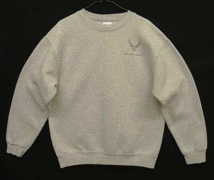 画像: アメリカ軍 USAF "MEKE INC製" 両面リフレクタープリント クルーネック スウェットシャツ グレー USA製 (VINTAGE) 「Sweat Shirt」入荷しました。