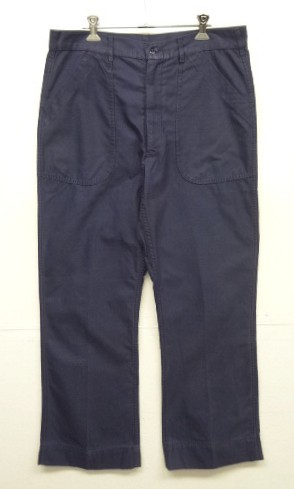 画像: 70'S アメリカ軍 US NAVY コットンサテン ユーティリティパンツ GENERALジップ 36R (VINTAGE) 「Bottoms」入荷しました。