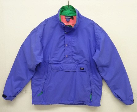 画像: 80'S PATAGONIA 旧タグ ナイロンアノラック ブルー /キミドリ USA製 (VINTAGE) 「Jacket」入荷しました。