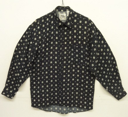 画像: RINGO SPORT レーヨン100% 抜染プリント シャツ 幾何学柄 (VINTAGE) 「L/S Shirt」入荷しました。