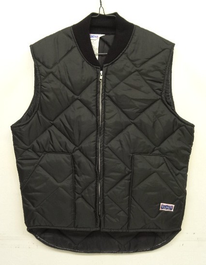 画像: 80'S BIG SMITH 三角タグ キルティングベスト ブラック USA製 (DEADSTOCK) 「No Sleeve」入荷しました。