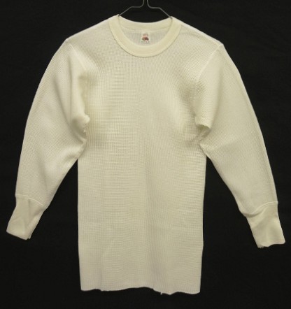 画像: 80'S FRUIT OF THE LOOM サーマル 長袖 Tシャツ オフホワイト USA製 (DEADSTOCK) 「T-Shirt」入荷しました。