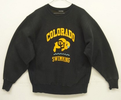 画像: 90'S UNKNOWN クルーネック ヘビーウエイト スウェットシャツ ブラック (VINTAGE) 「Sweat Shirt」入荷しました。