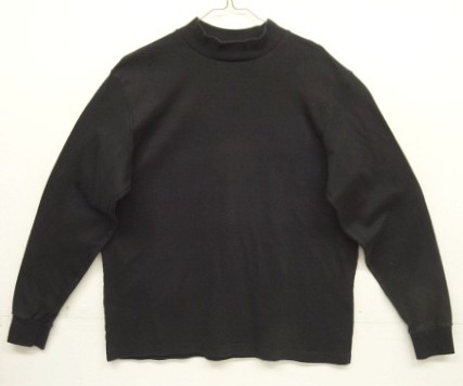 画像: 90'S LANDS' END シングルステッチ モックネック 長袖 Tシャツ ブラック USA製 (VINTAGE) 「T-Shirt」入荷しました。