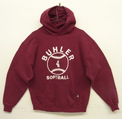 画像: 90'S RUSSELL ATHLETIC プルオーバーパーカー バーガンディ USA製 (VINTAGE) 「Parka」入荷しました。