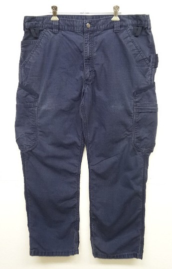 画像: CARHARTT リップストップ カーゴパンツ ネイビー W38L30 (VINTAGE) 「Bottoms」入荷しました。