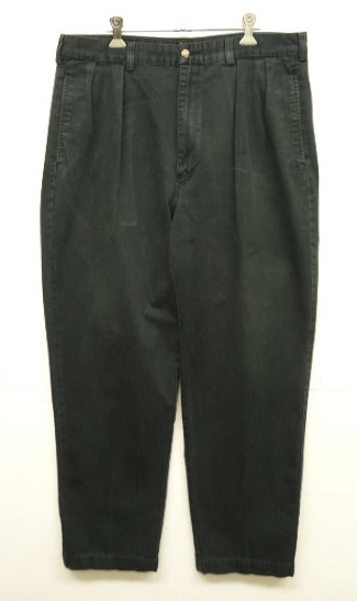 画像: 90'S RALPH LAUREN "ANDREW PANT" ツープリーツ チノパンツ ブラック (VINTAGE) 「Bottoms」入荷しました。