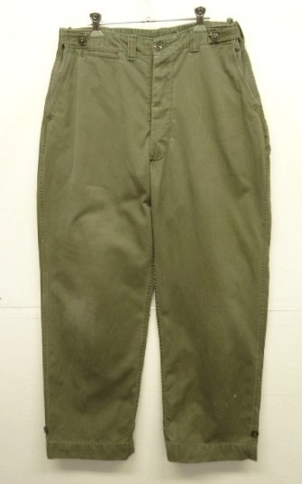 画像: 40'S アメリカ軍 US ARMY M-43 前期モデル フィールドパンツ スレーキHBT ミリタリーグリーン (VINTAGE) 「Bottoms」入荷しました。