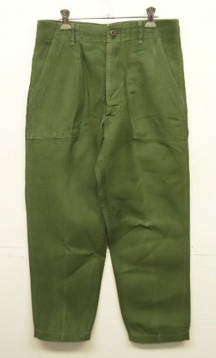 画像: 70'S アメリカ軍 US ARMY "OG107" コットンサテン ベイカーパンツ W32L29 (VINTAGE) 「Bottoms」入荷しました。