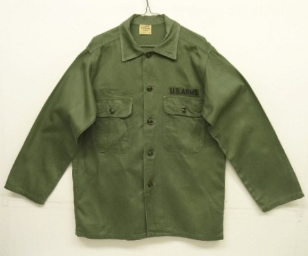 画像: 60'S アメリカ軍 US ARMY "PX品" コットンサテン ユーティリティシャツ (VINTAGE) 「L/S Shirt」入荷しました。