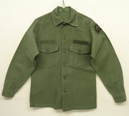 画像: 60'S アメリカ軍 US ARMY "OG107" コットンサテン ユーティリティシャツ (VINTAGE) 「L/S Shirt」入荷しました。