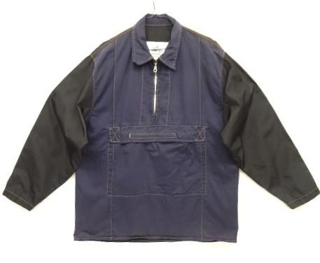 画像: 90'S G FORCE コットン/ナイロン ハーフジップ ジャケット ネイビー/ブラック イングランド製 (VINTAGE) 「Jacket」入荷しました。