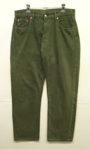画像: 90'S LEVIS 517 デニム オリーブ フランス製 (VINTAGE) 「Bottoms」入荷しました。
