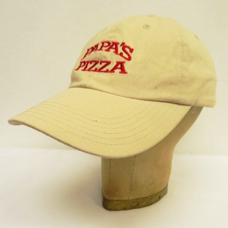 画像: PAPA'S PIZZA 6パネル ベースボールキャップ ベージュ (USED) 「Cap」入荷しました。