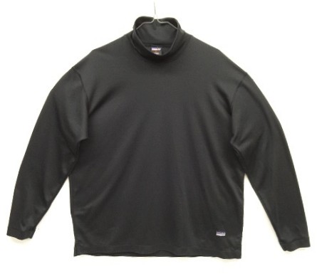 画像: 90'S PATAGONIA "CAPILENE" 裾ロゴ モックネック ロングスリーブ ブラック USA製 (VINTAGE) 「T-Shirt」入荷しました。