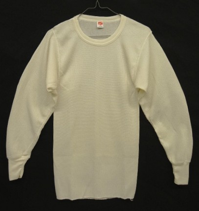 画像: 80'S HANES サーマル 長袖 Tシャツ ホワイト USA製 (DEADSTOCK) 「T-Shirt」入荷しました。