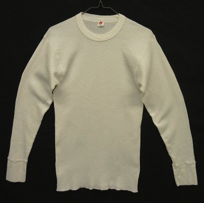 画像: 80'S HANES サーマル 長袖 Tシャツ ホワイト USA製 (VINTAGE) 「T-Shirt」入荷しました。