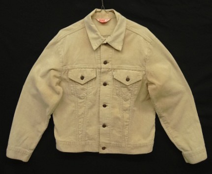 画像: 70'S LEVIS "70505" 4thモデル 白タブ コーデュロイジャケット ベージュ 42 USA製 (VINTAGE) 「Jacket」入荷しました。