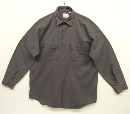 画像: 70'S P-N-H "KORATRON" 長袖 ワークシャツ チャコール USA製 (VINTAGE) 「L/S Shirt」入荷しました。