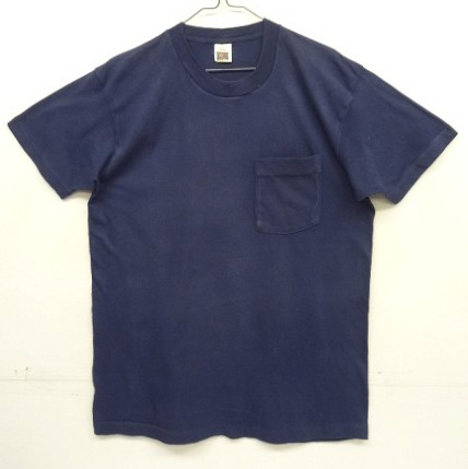 画像: 90'S FRUIT OF THE LOOM シングルステッチ 耳付きポケット 半袖 Tシャツ ネイビー USA製 (VINTAGE) 「T-Shirt」入荷しました。