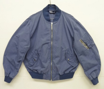 画像: 90'S RALPH LAUREN 三角タグ ポプリン L-2B フライトジャケット ブルー (VINTAGE) 「Jacket」入荷しました。