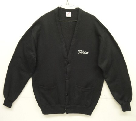 画像: 80'S JERZEES "TITLEIST" スウェット カーディガン ブラック USA製 (VINTAGE) 「Sweat Shirt」入荷しました。