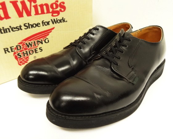 画像: 80'S RED WING 101 "プリント羽タグ" レザー ポストマンシューズ ブラック 箱付き USA製 (VINTAGE) 「Shoes」入荷しました。
