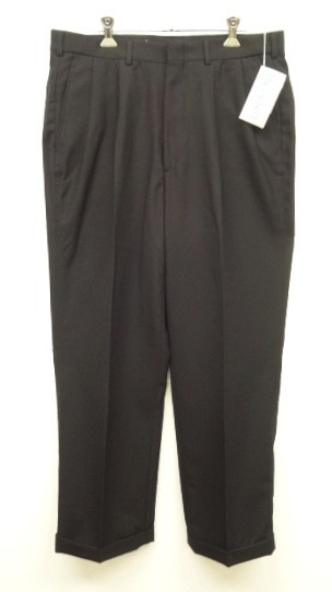 画像: 90'S LANDS' END ツープリーツ ウールパンツ ブラック USA製 (DEADSTOCK) 「Bottoms」入荷しました。