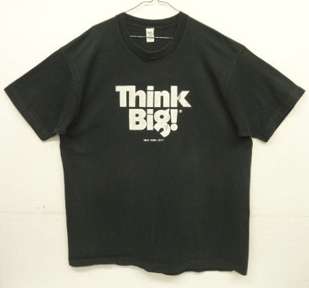 画像: 80'S THINK BIG! シングルステッチ 半袖 Tシャツ ブラック USA製 (VINTAGE) 「T-Shirt」入荷しました。