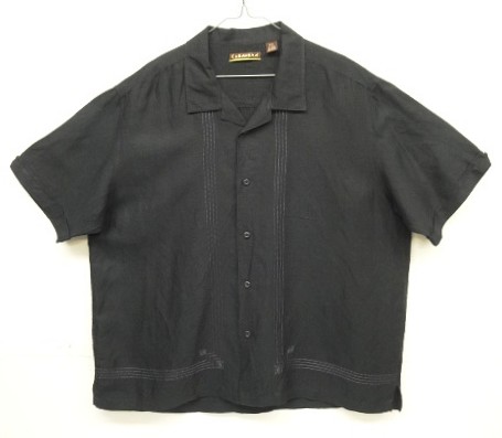 画像: HAVANERA ラミー/レーヨン 半袖 オープンカラーシャツ ブラック (VINTAGE) 「S/S Shirt」入荷しました。