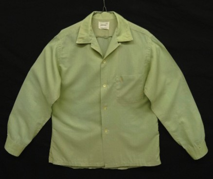 画像: 60'S TOWNCRAFT 長袖 オープンカラーシャツ ライトグリーン (VINTAGE) 「L/S Shirt」入荷しました。
