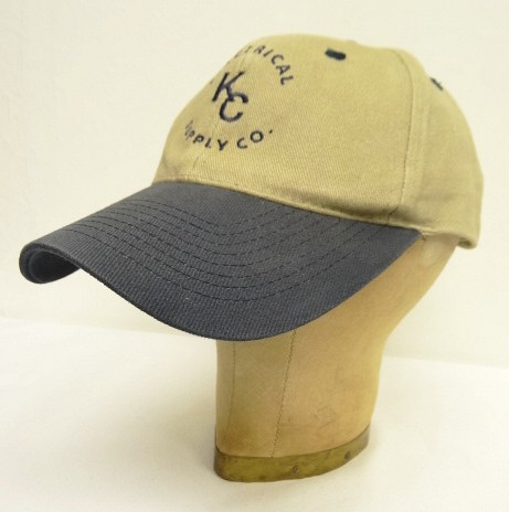 画像: KC ELECTRICAL SUPPLY CO 6パネル ツートンカラー ベースボールキャップ ベージュ/ネイビー (USED) 「Cap」入荷しました。