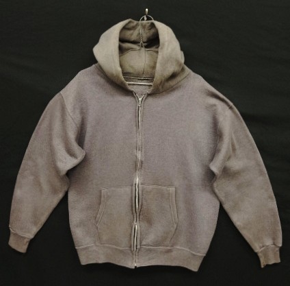 画像: 80'S UNKNOWN "ツートンカラー" アルミジップ スウェットパーカー チャコール (VINTAGE) 「Parka」入荷しました。