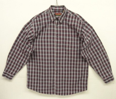 画像: 90'S JOS.A.BANK ポプリン 長袖 シャツ オンブレチェック カナダ製 (VINTAGE) 「L/S Shirt」入荷しました。