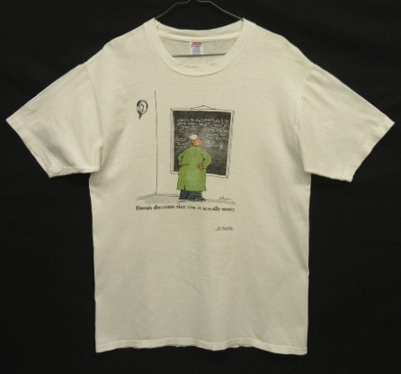 画像: 80'S THE FAR SIDE "EINSTEIN" シングルステッチ 半袖 Tシャツ ホワイト USA製 (VINTAGE) 「L/S Shirt」入荷しました。