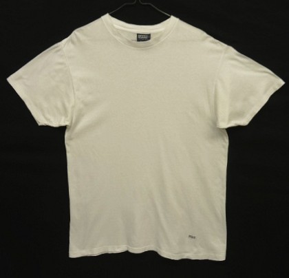 画像: 90'S RALPH LAUREN シングルステッチ 裾ロゴ 半袖 Tシャツ ホワイト USA製 (VINTAGE) 「T-Shirt」入荷しました。