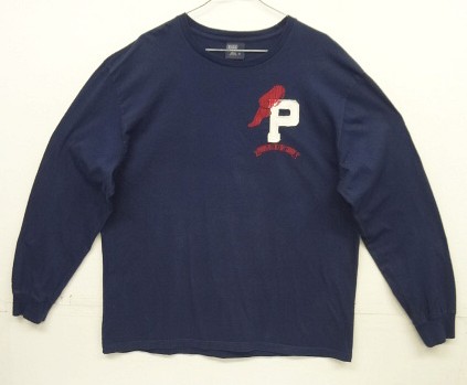 画像: 90'S RALPH LAUREN "P-WINGFOOT" 長袖 Tシャツ ネイビー (VINTAGE) 「T-Shirt」入荷しました。