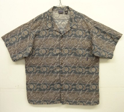 画像: 90'S PATAGONIA コットン 半袖 オープンカラーシャツ 総柄 (VINTAGE) 「S/S Shirt」入荷しました。