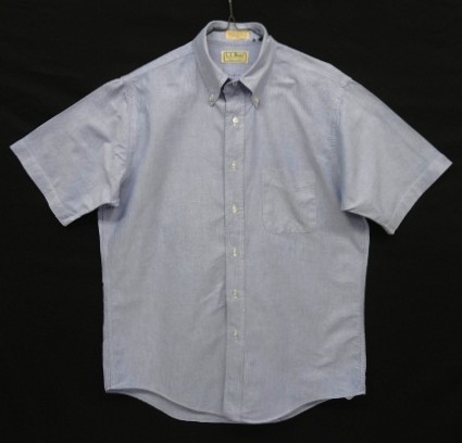 画像: 80'S LL Bean オックスフォード 半袖 BDシャツ ブルー USA製 (VINTAGE) 「S/S Shirt」入荷しました。