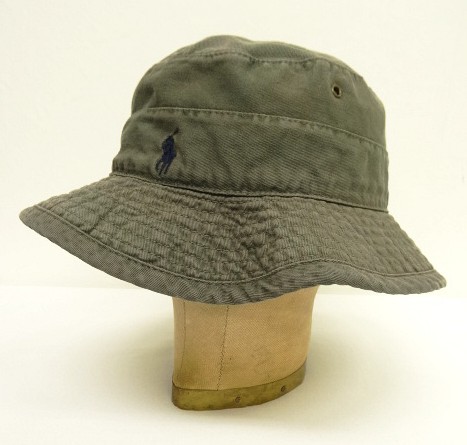 画像: 90'S RALPH LAUREN ロゴ刺繍 ハット カーキ USA製 (VINTAGE) 「Cap」入荷しました。