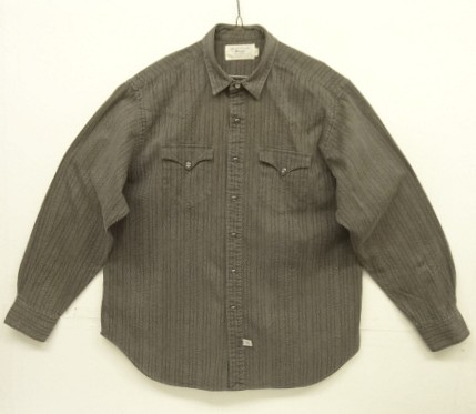 画像: 80'S RALPH LAUREN "白タグ" ブラックシャンブレー ウエスタンシャツ ストライプ (VINTAGE) 「L/S Shirt」入荷しました。