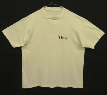画像: 90'S ORVIS バックプリント シングルステッチ 半袖 Tシャツ ナチュラル (VINTAGE) 「T-Shirt」入荷しました。
