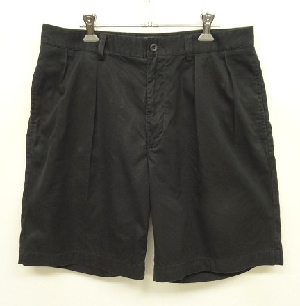 画像: 90'S RALPH LAUREN "TYLER SHORT" ツープリーツ チノショーツ ブラック (VINTAGE) 「Shorts」入荷しました。