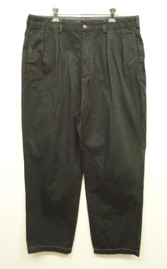 画像: 90'S RALPH LAUREN "ANDREW PANT" ツープリーツ チノパンツ 後染めブラック (VINTAGE) 「Bottoms」入荷しました。