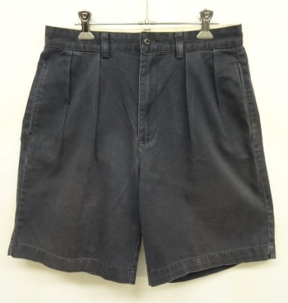画像: 90'S RALPH LAUREN "TYLER SHORT" ツープリーツ チノショーツ ネイビー (VINTAGE) 「Shorts」入荷しました。