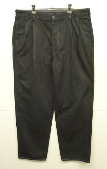 画像: 90'S RALPH LAUREN "HAMMOND PANT" ツープリーツ チノパンツ 後染めブラック (VINTAGE) 「Bottoms」入荷しました。